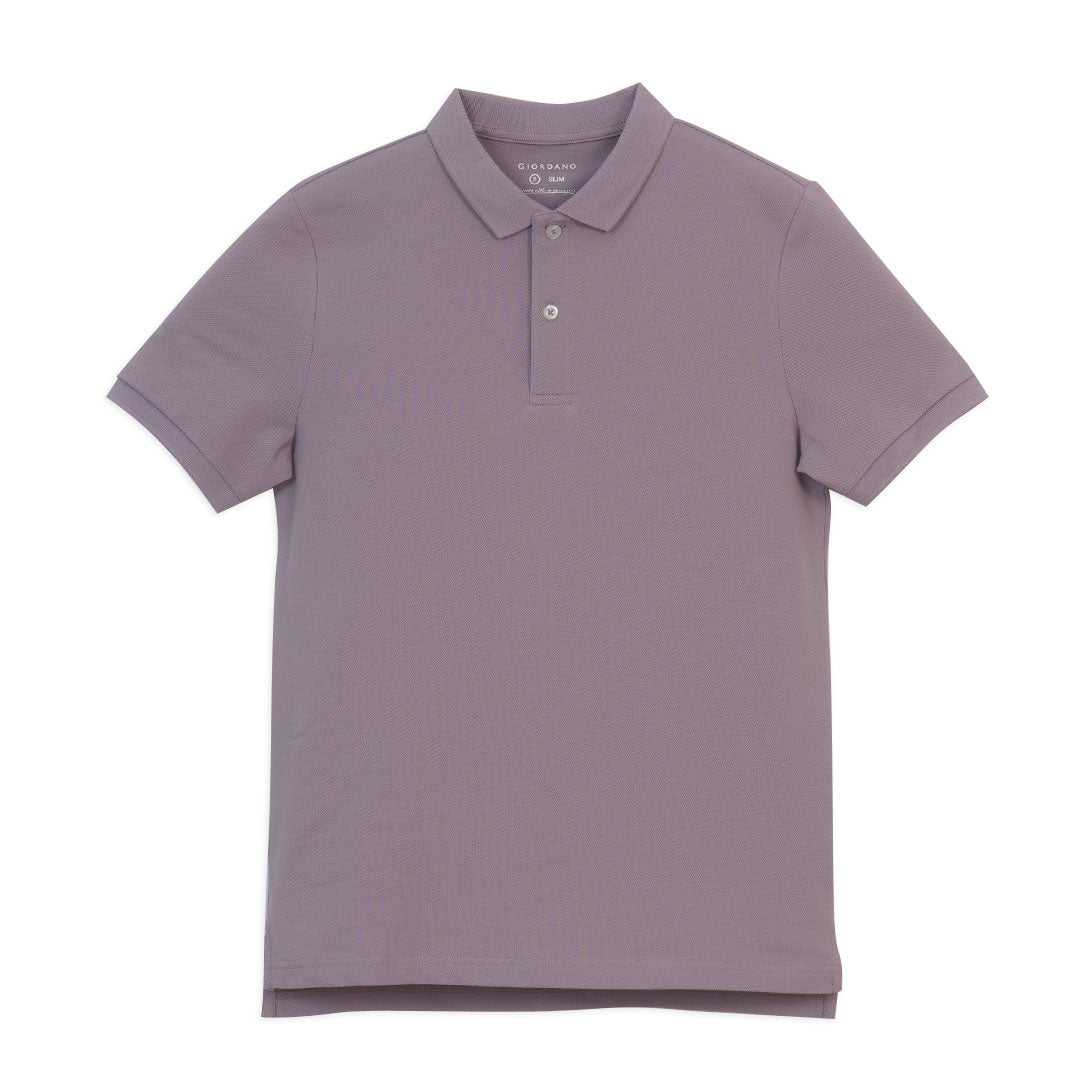 GIORDANO Men's Lycra Pique Slim Fit Sweatmark-Free Polo (01016248)