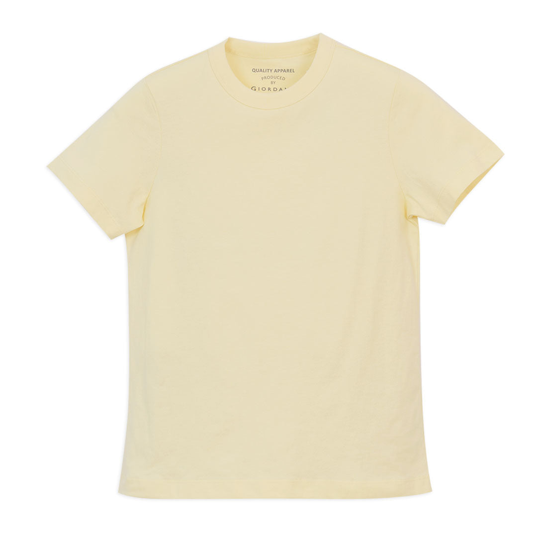 GIORDANO Women's Cotton Jersey Crew Neck Comfort Fit Tee (05326246)
