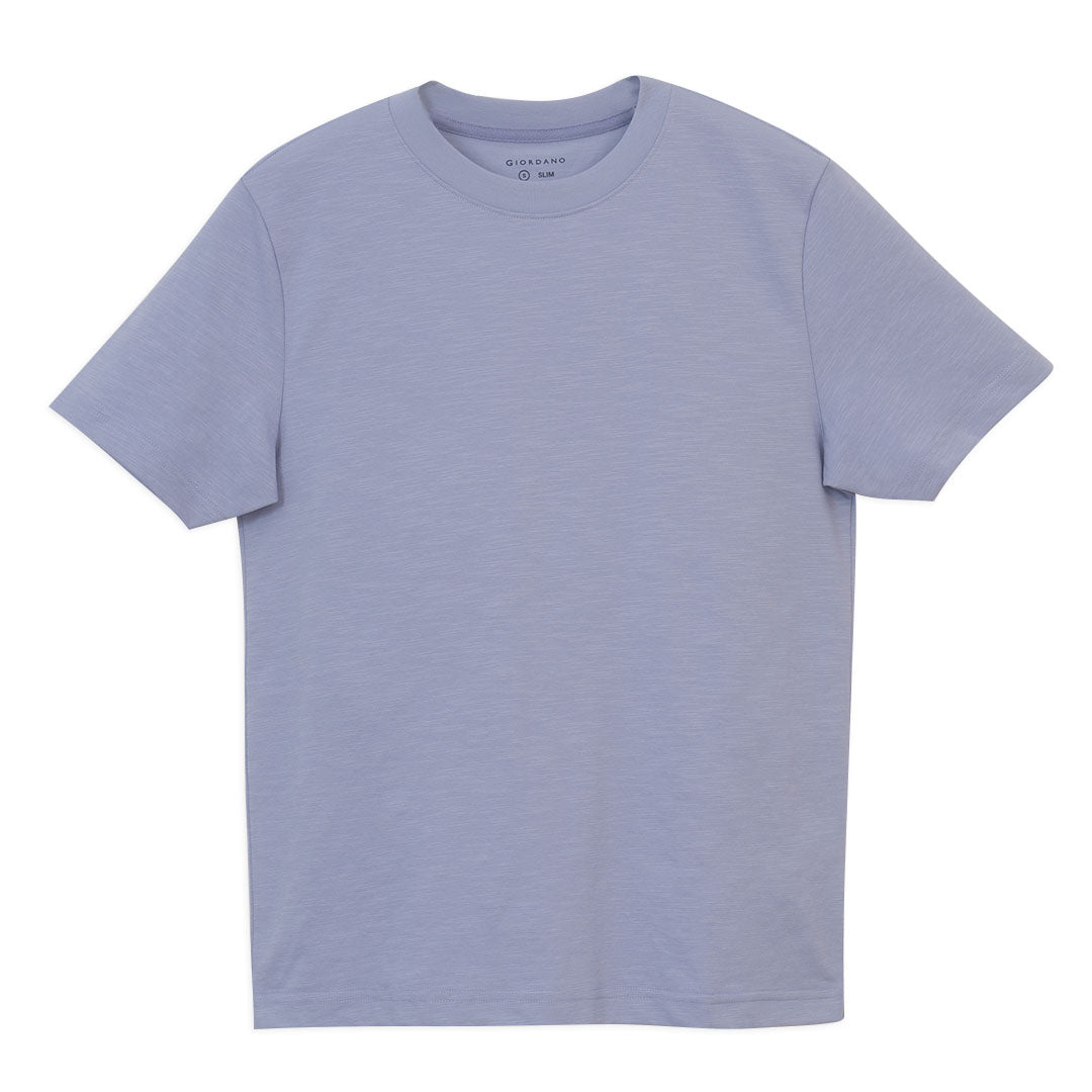 GIORDANO Men's Cotton Polyester Jersey Crew Neck Slim Fit Tee (01026211)