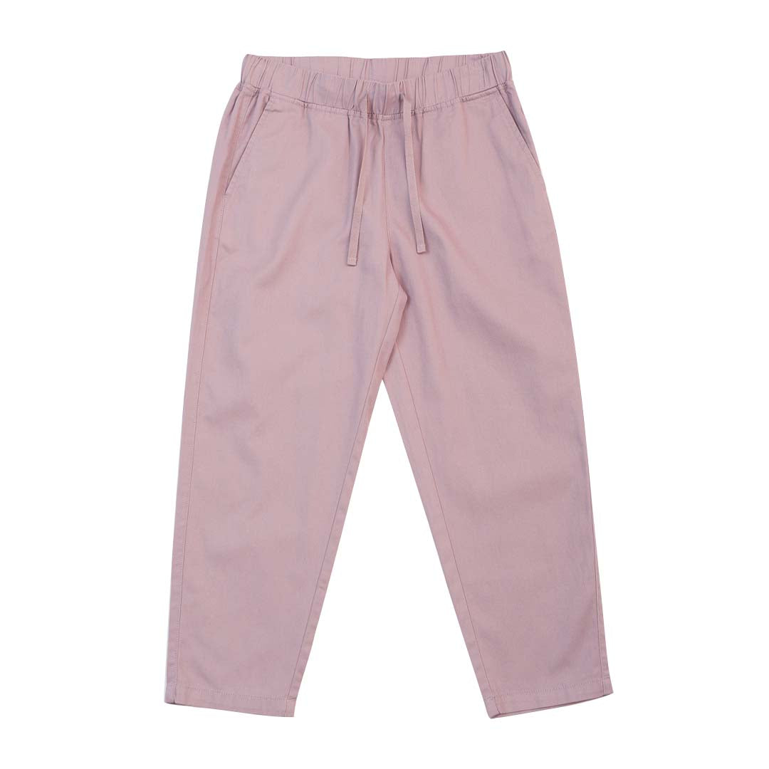 GIORDANO Women's Cotton Twill Mid Rise Relax Tapered Fit Audrey Pants (05425222)