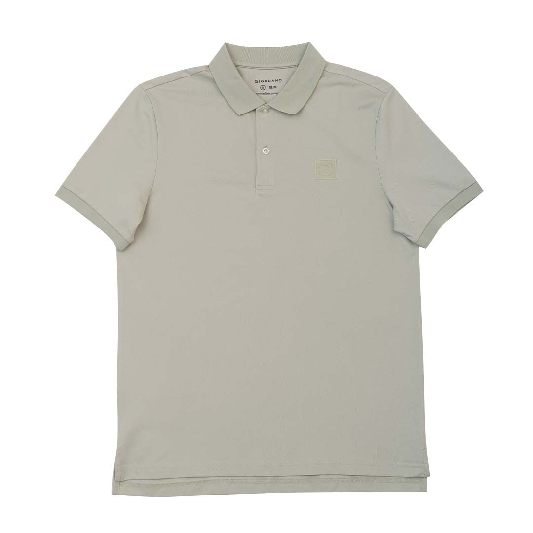 GIORDANO Men's Silk Blend Emblem Polo (01015321)