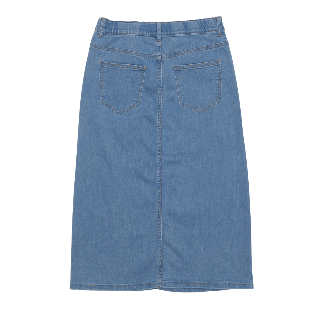 GIORDANO Women's High Waist Comfort Fit Denim Skirt (05465222)