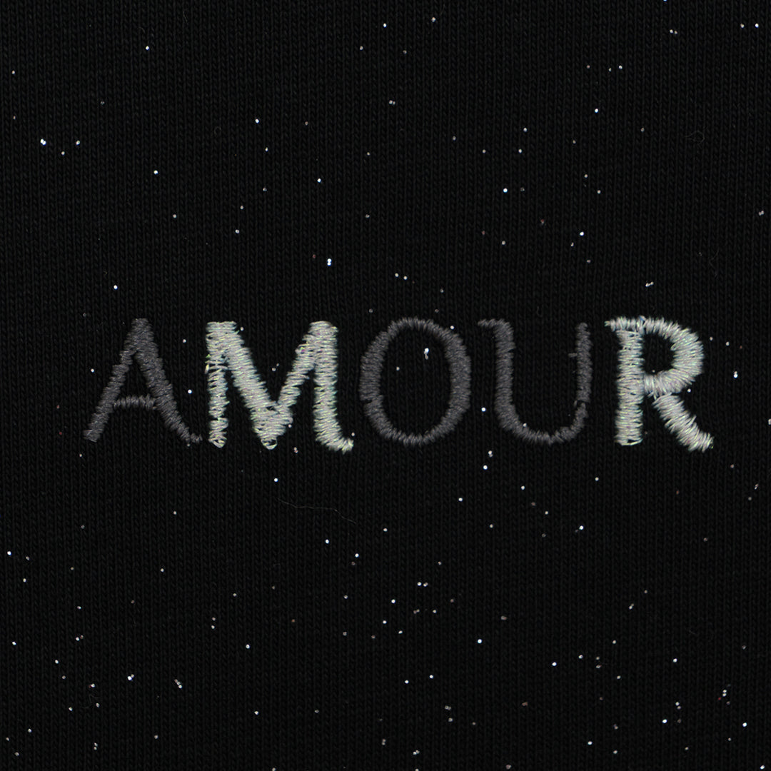 GIORDANO Women's Glittered Jersey Boyfriend Fit Tee (05325247)