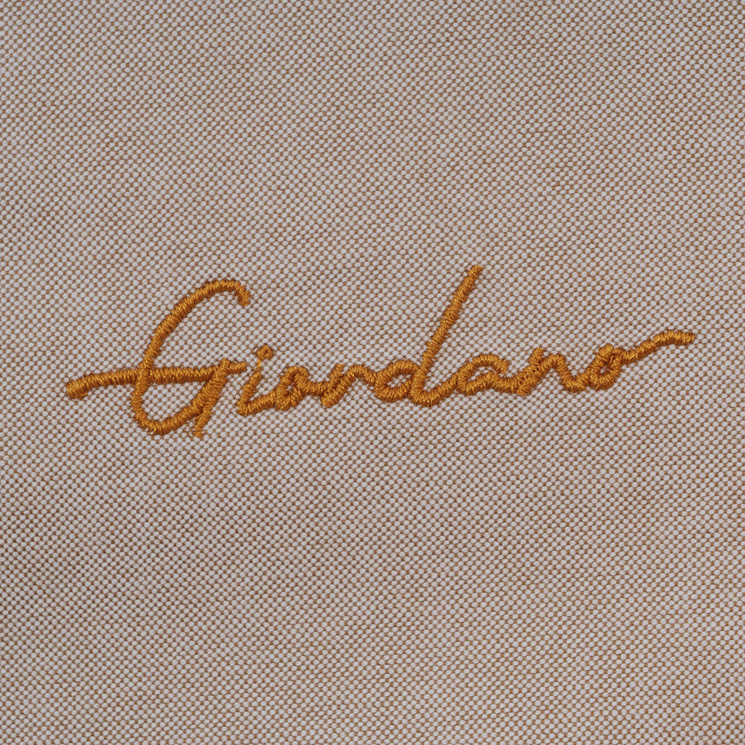 GIORDANO Men's Signature Logo Cotton Oxford Long Sleeves Shirt (01044011)