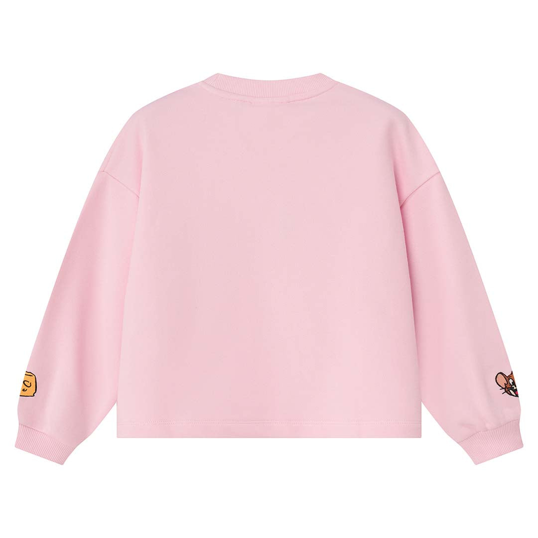 GIORDANO Junior Girl's Tom and Jerry  French Terry Relax Fit Printed Sweatshirt (03386608)