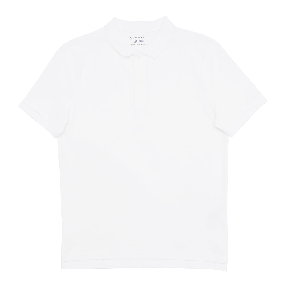 GIORDANO Men's Cotton Lycra Solid Polo (01015317)