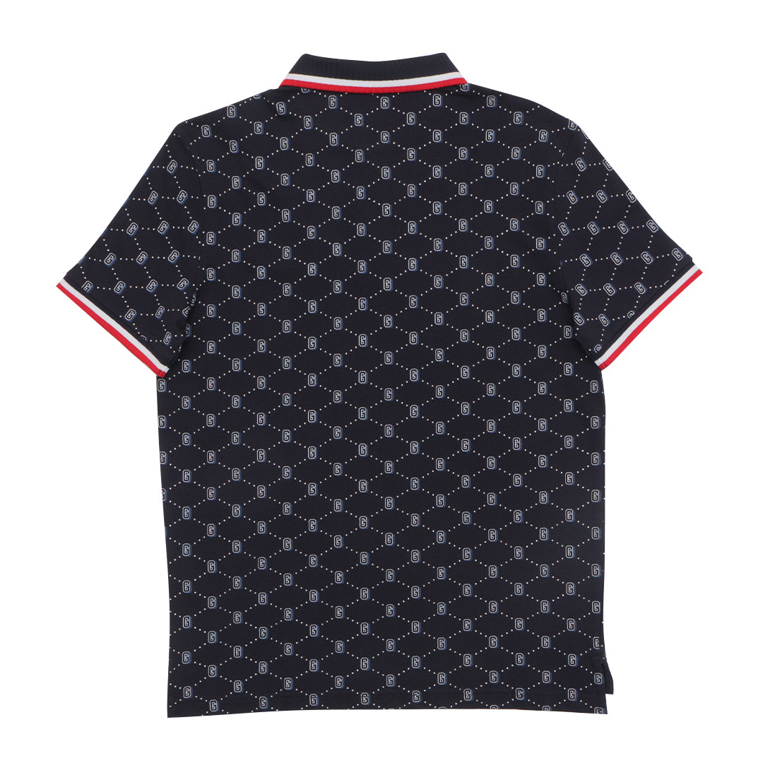 GIORDANO Men's Cotton Lycra All Over Print Polo (01015334)