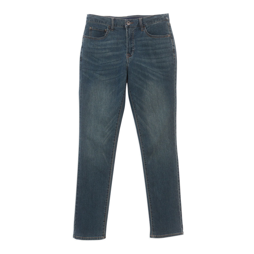 GIORDANO Men's Cotton Nylon Spandex Denim Mid Rise Regular Tapered Fit Jeans (01116023)