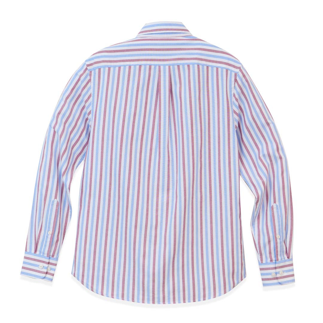 GIORDANO Men's Small Lion Long Sleeves Slim Fit Oxford Shirt (01045093)