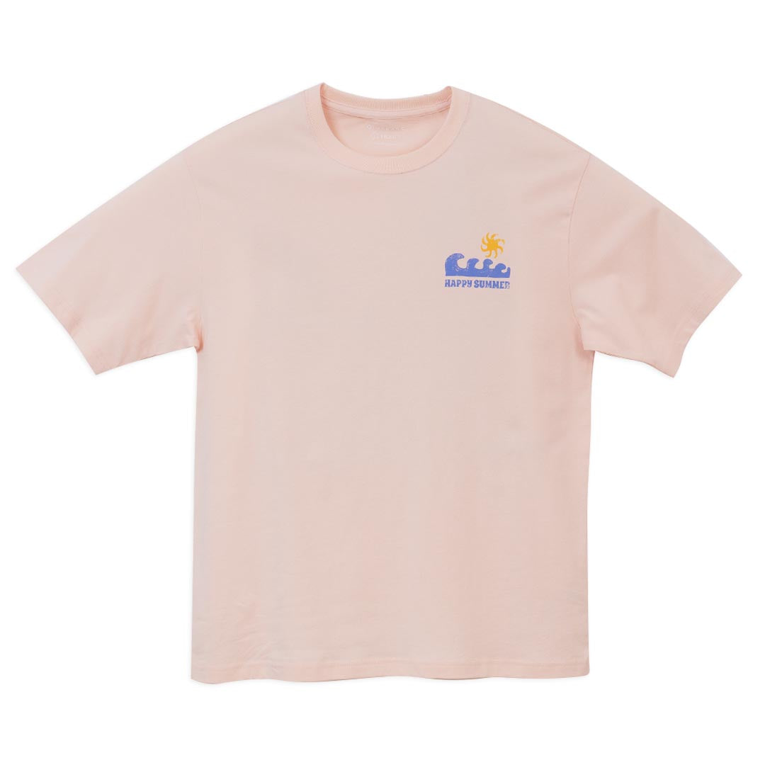 GIORDANO Men's Happy Summer Cotton Jersey Relax Fit Printed Tee (01096347)