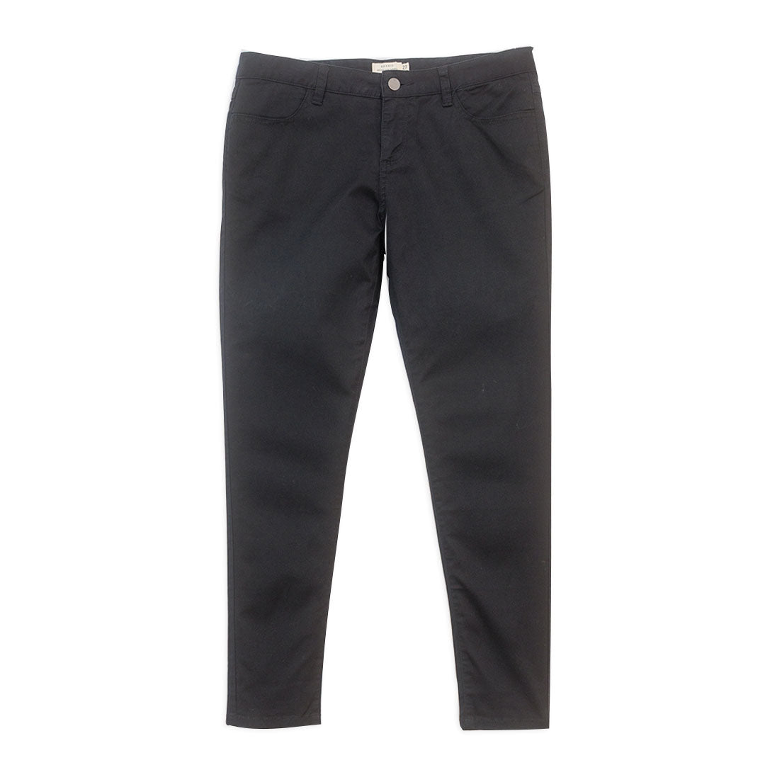 GIORDANO Women's Cotton Spandex Twill Mid Rise Slim Tapered Fit Pants (05428001)