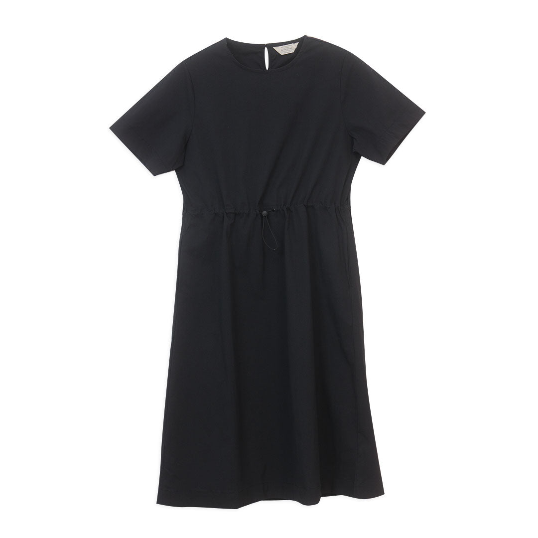 GIORDANO Women's Nylon Spandex Round Neck Comfort Fit Elastic Waist Dress (05466208)