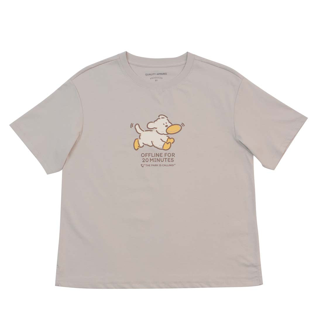 GIORDANO Women's Sorona Boyfriend Fit Printed Tee (05395234)