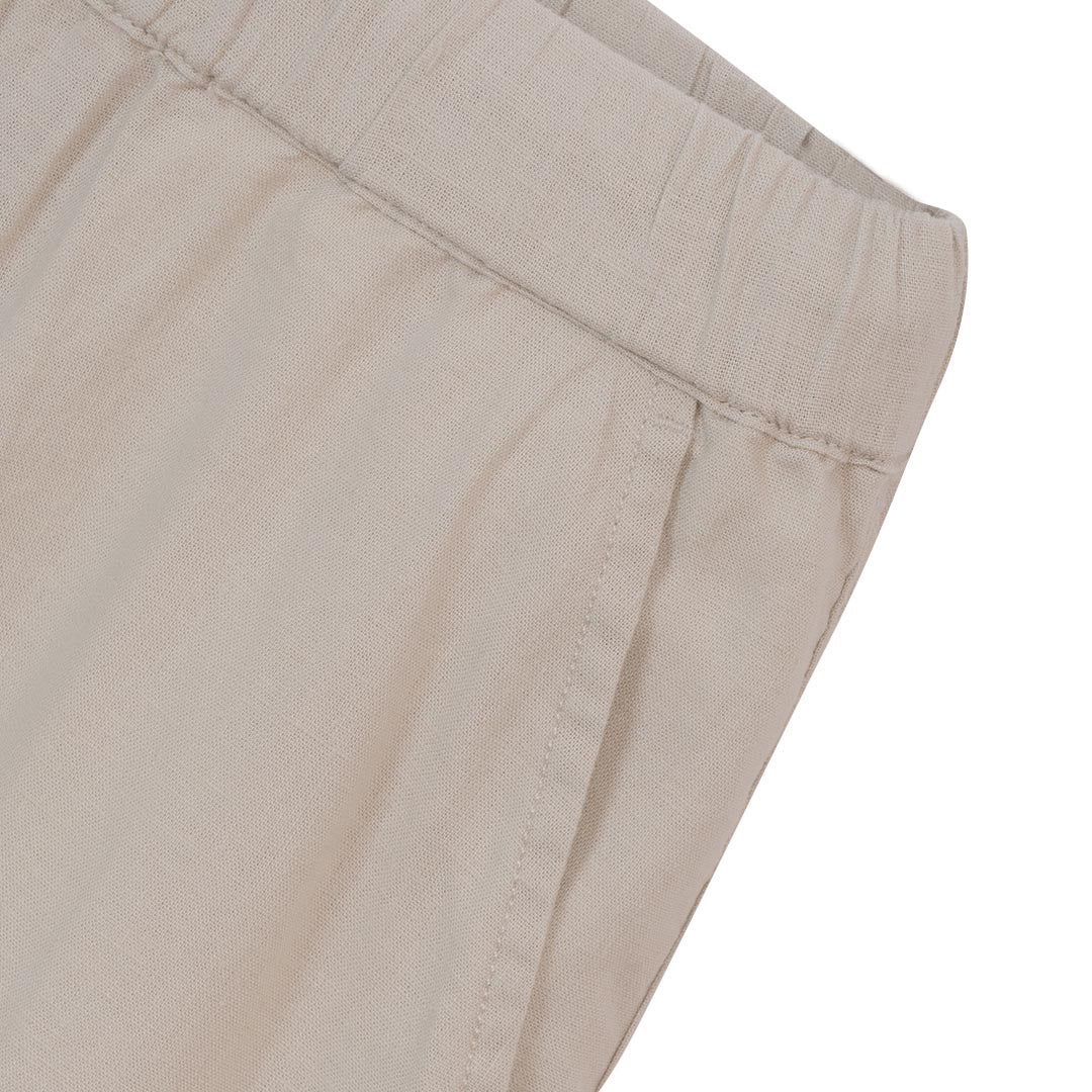 GIORDANO Women's Linen Viscose Plain Weave High Waist Wide Leg Pants (05416225)