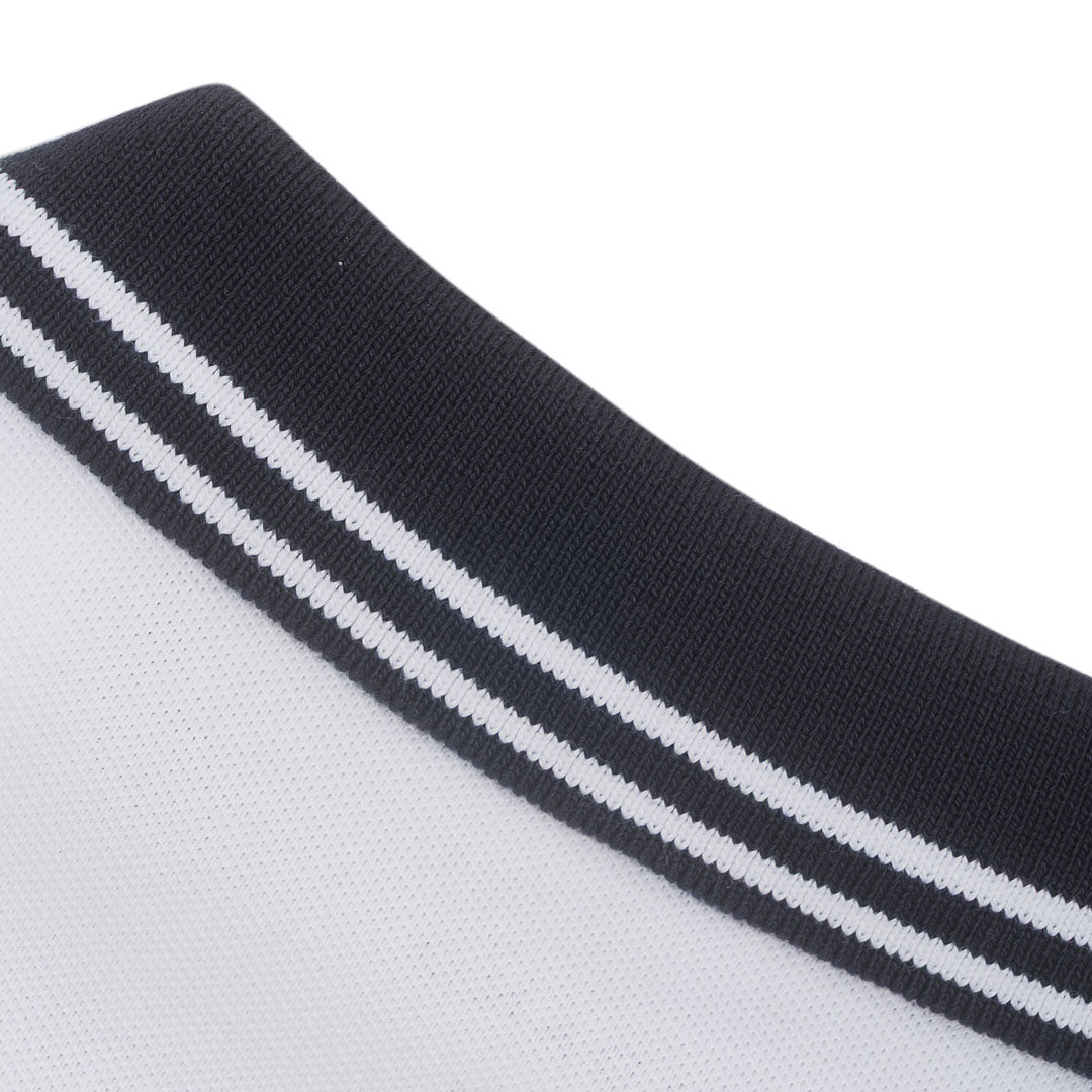 GIORDANO Men's Cotton Lycra Pique Flat Knit Collar Short Sleeve Bold Polo (01016190)