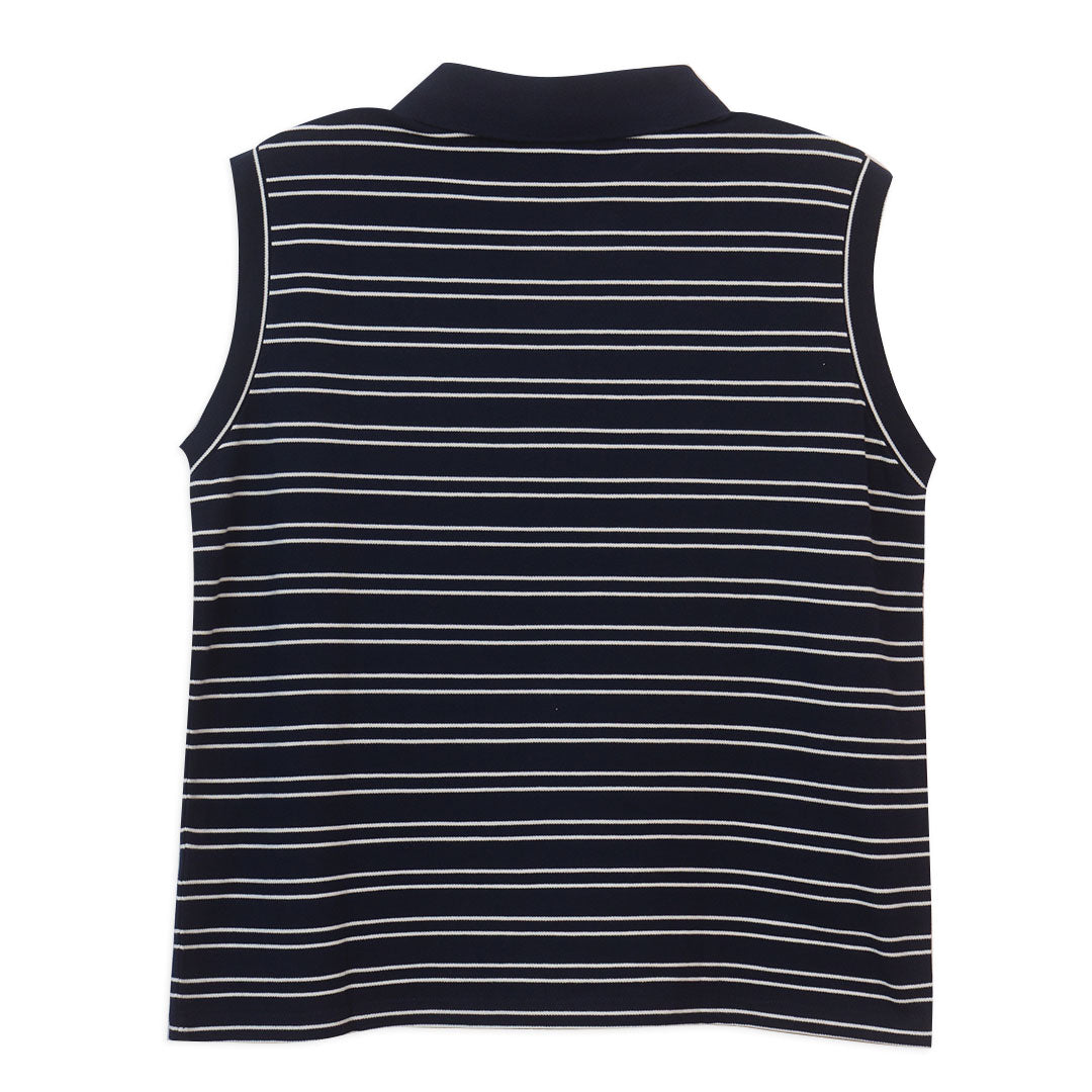 GIORDANO Women's Beau Monde Cotton Lycra Pique Sleeveless Regular Fit Polo (13314204)