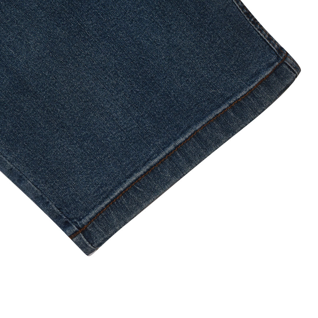 GIORDANO Men's Cotton Nylon Spandex Denim Mid Rise Relax Straight Fit Jeans (01116013)