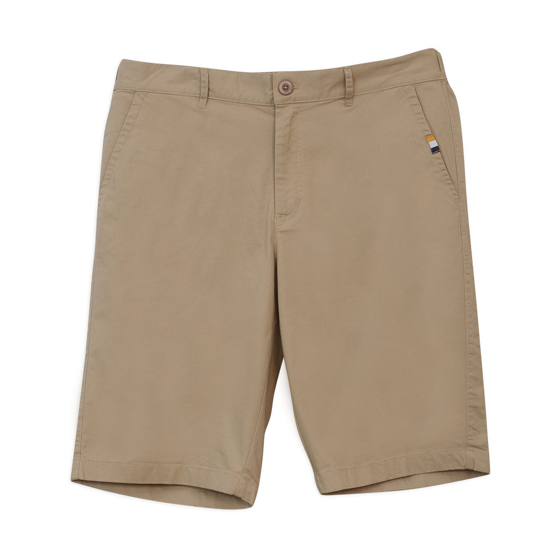Men's Cotton Spandex Twill Mid Rise Regular Fit Shorts (13103232)