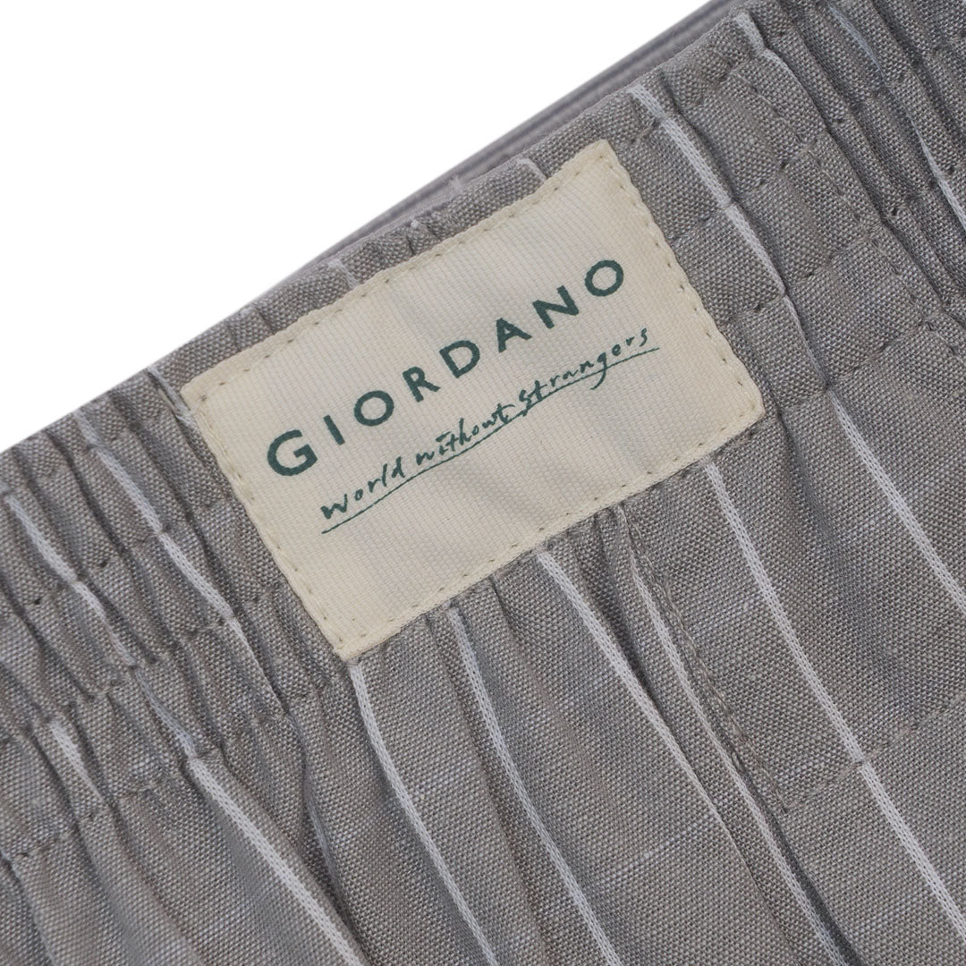GIORDANO Men's Cotton Poplin 3 in a Pack Boxer Shorts (01176119)