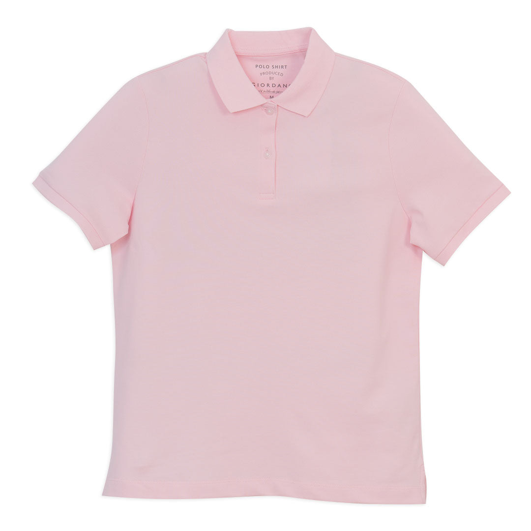 GIORDANO Women's Sweatmark-Free Cotton Lycra Pique Comfort Fit Polo (05316248)