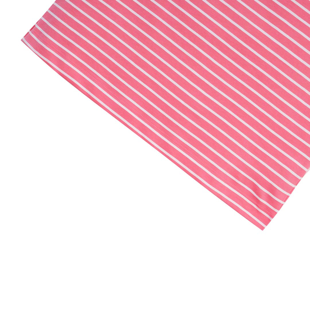 GIORDANO Women's Cotton Jersey Crew Neck Comfort Fit Stripe Tee (05326376)