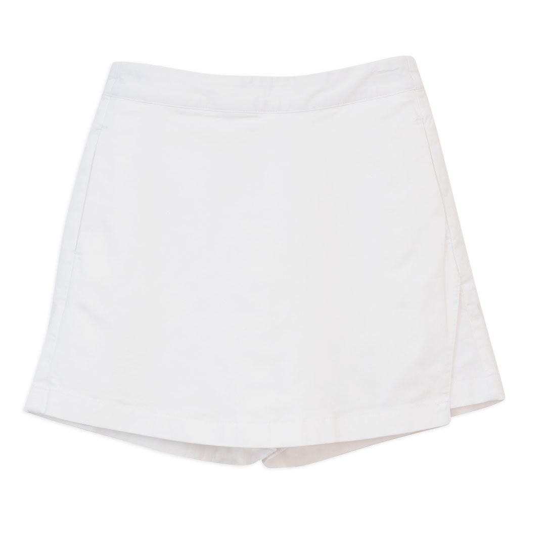 GIORDANO Women's Cotton Spandex High Waist Relax Elastic Waist Skort (05406204)