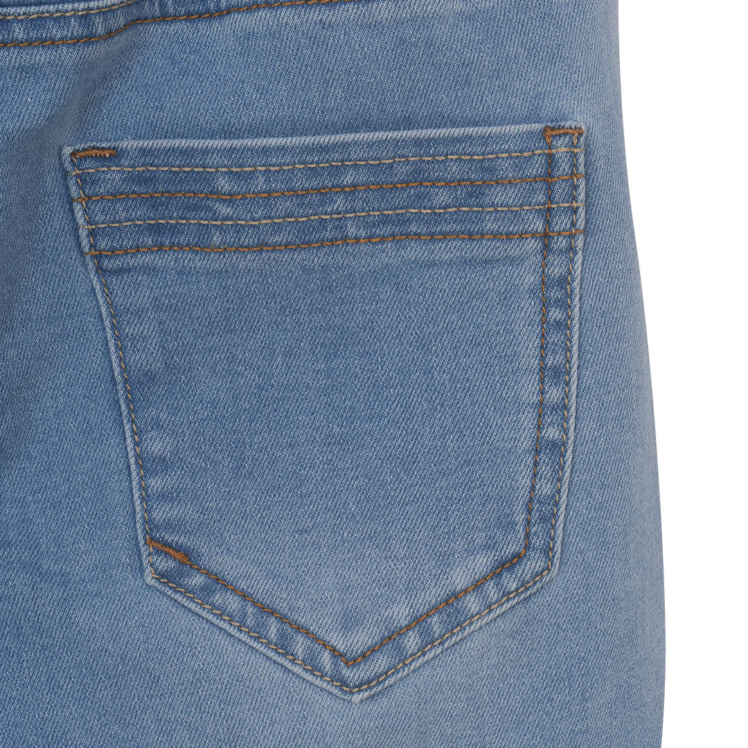 GIORDANO Junior Cotton Polyester Denim Mid Rise Regular Tapered Fit Elastic Waist (03115015)