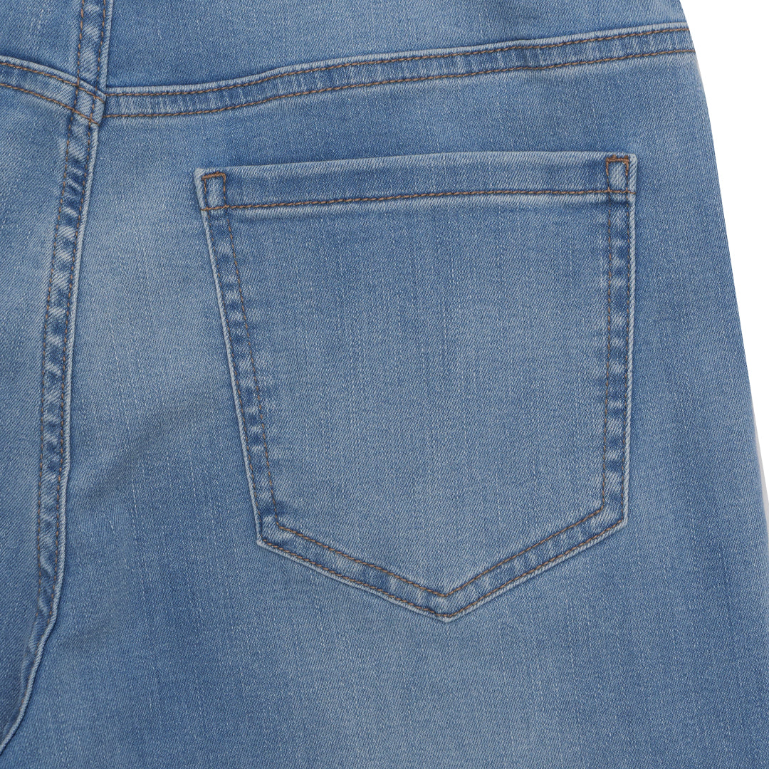 GIORDANO Women's Denim High Waist Mom Straight Fit Pocket Jeans (05415024)