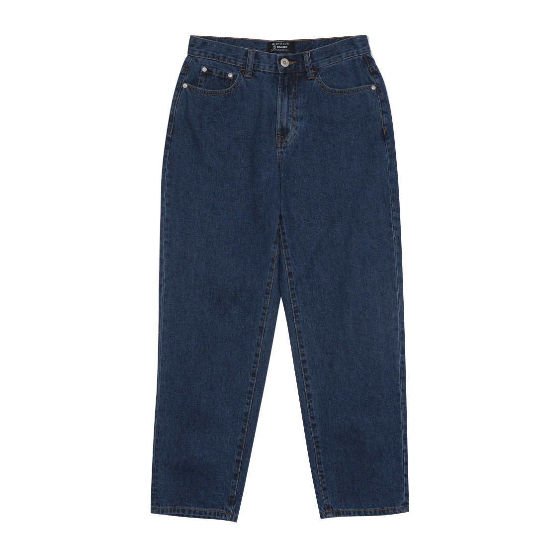 GIORDANO Men's Cotton Denim Mid Rise Relax Fit Jeans (01115025)