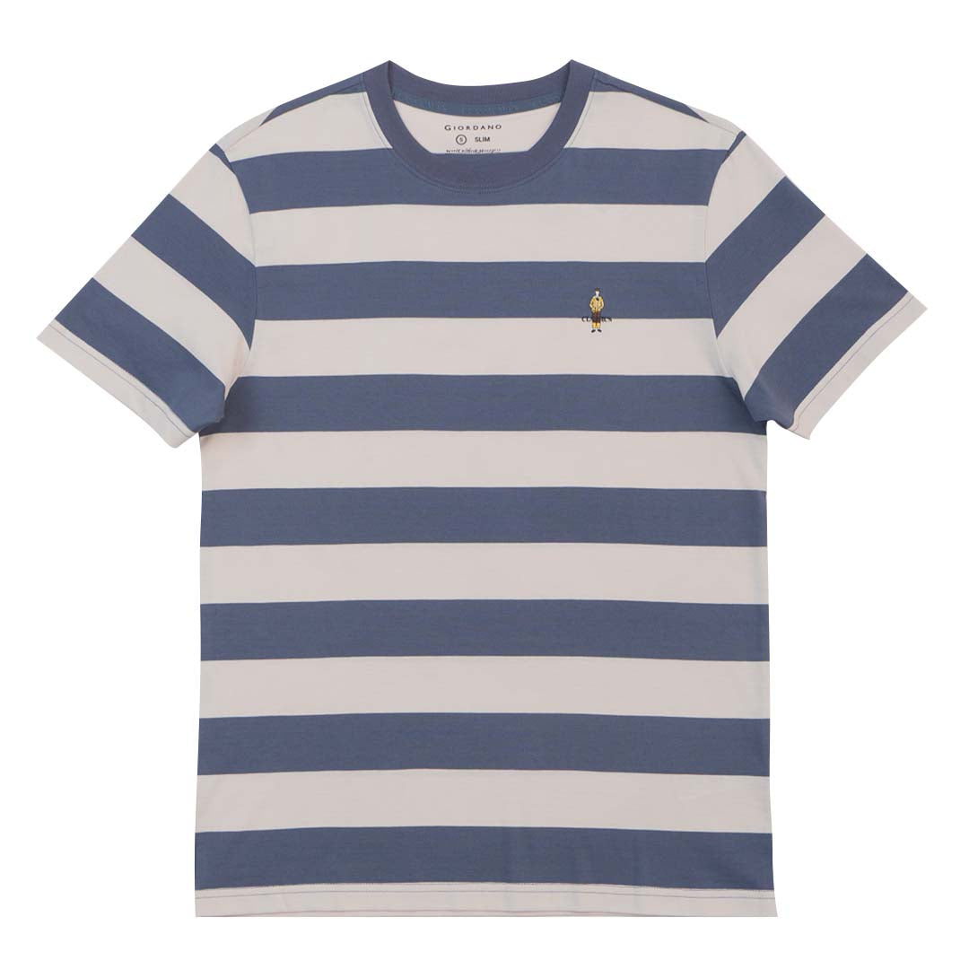 GIORDANO Men's Classic Man Stripe Tee (01025264)