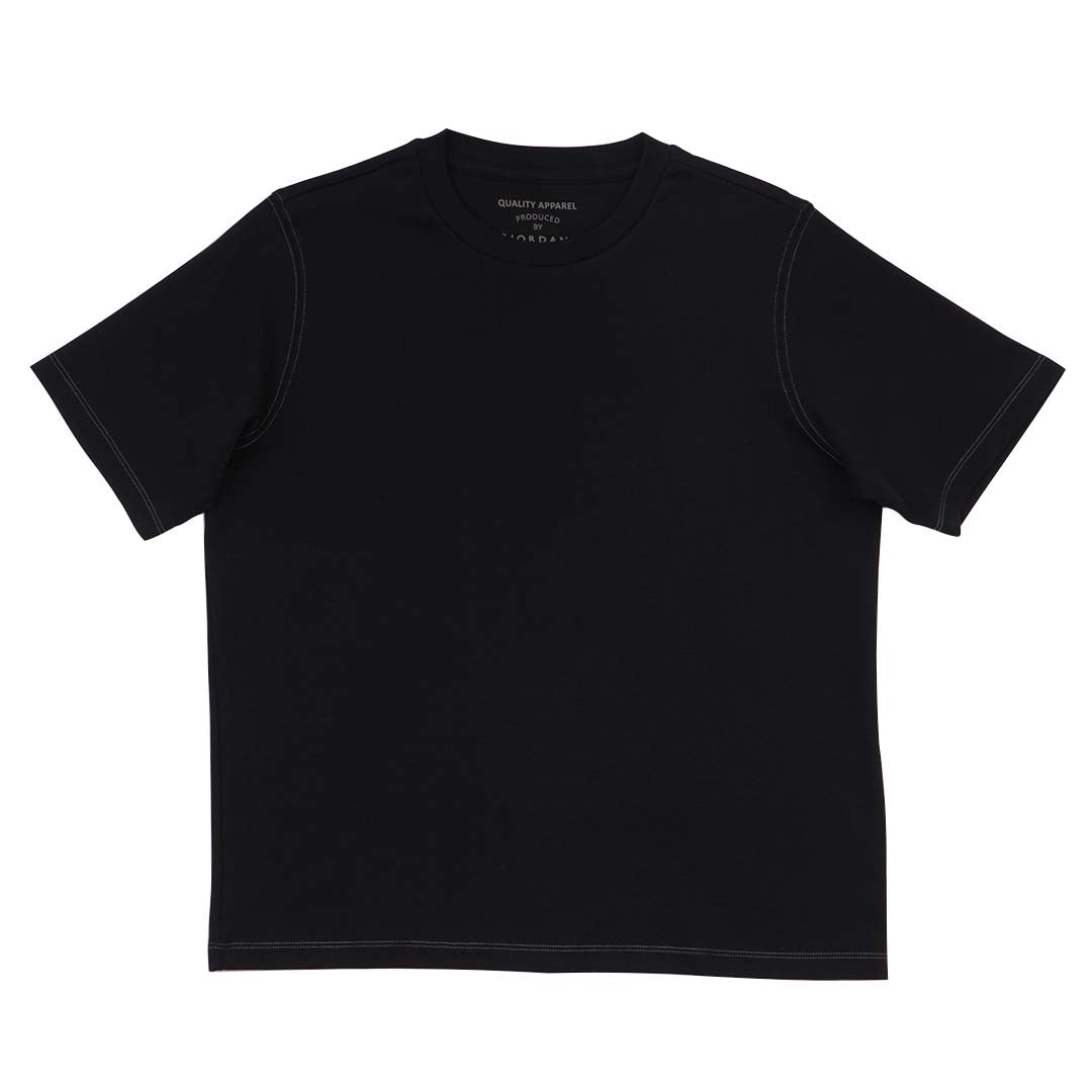 GIORDANO Women's Cotton Spandex Crew Neck Boyfriend Fit Tee (05325276)