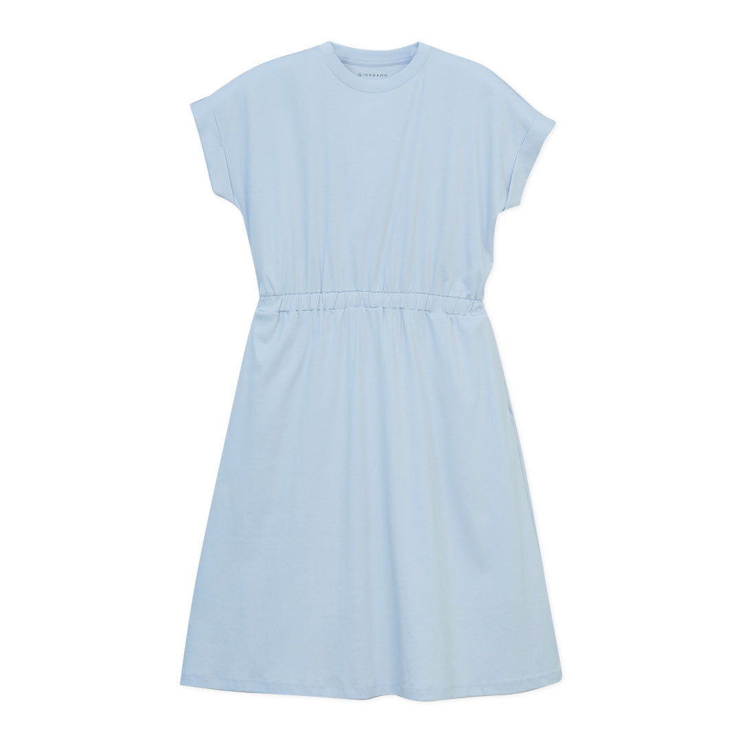 GIORDANO Women's Liquid Touch Crew Neck Boyfriend Fit Dress (05466401)