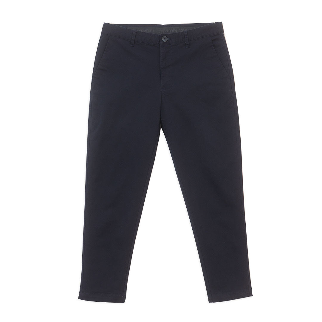 GIORDANO Men's Cotton Spandex Twill Low Rise Slim Tapered Crop Pants (01126006)