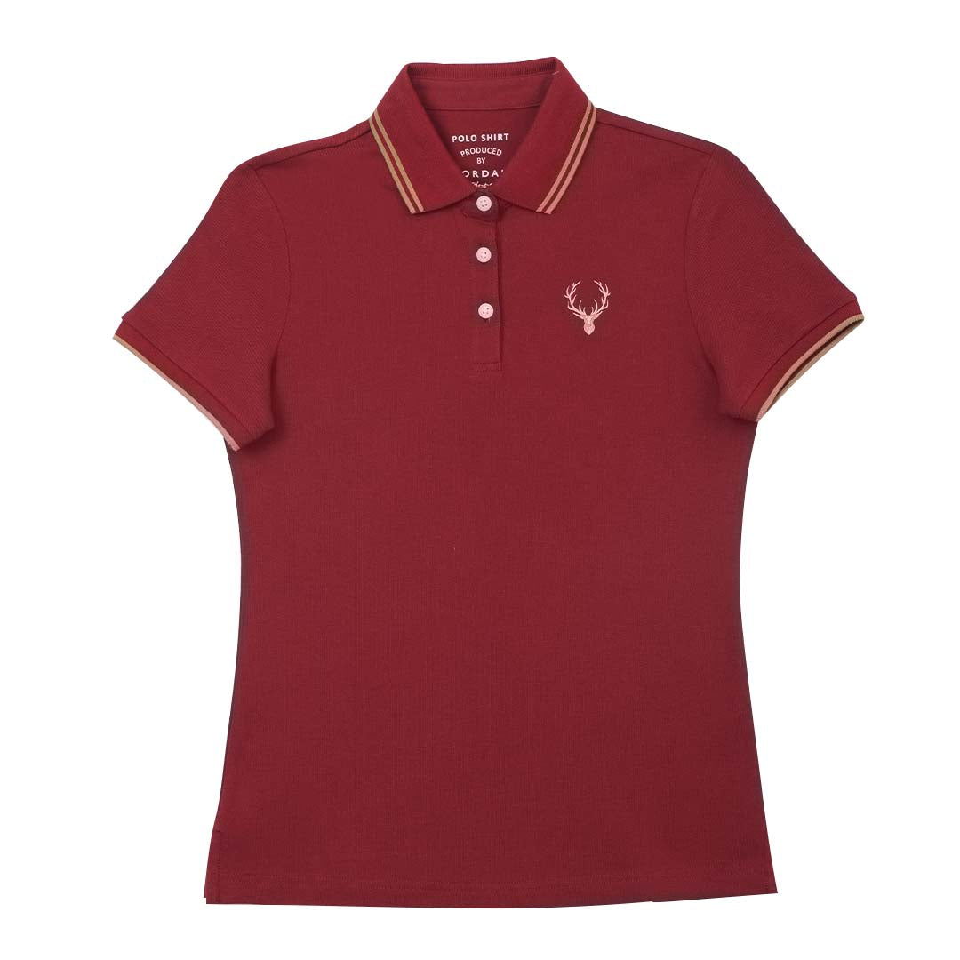 GIORDANO Women's Slim Fit Deer Head Polo (05315362)