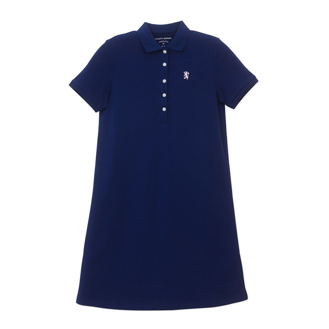 GIORDANO Women's Cotton Lycra Pique Comfort Fit Polo Dress (05466415)