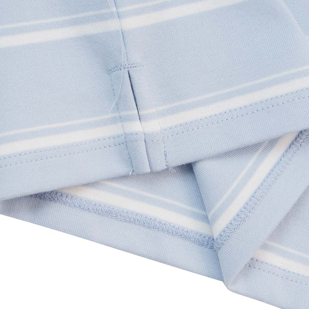 GIORDANO Women's Cotton Polyester Crew Neck Loose Fit Stripe Tee (05325269)