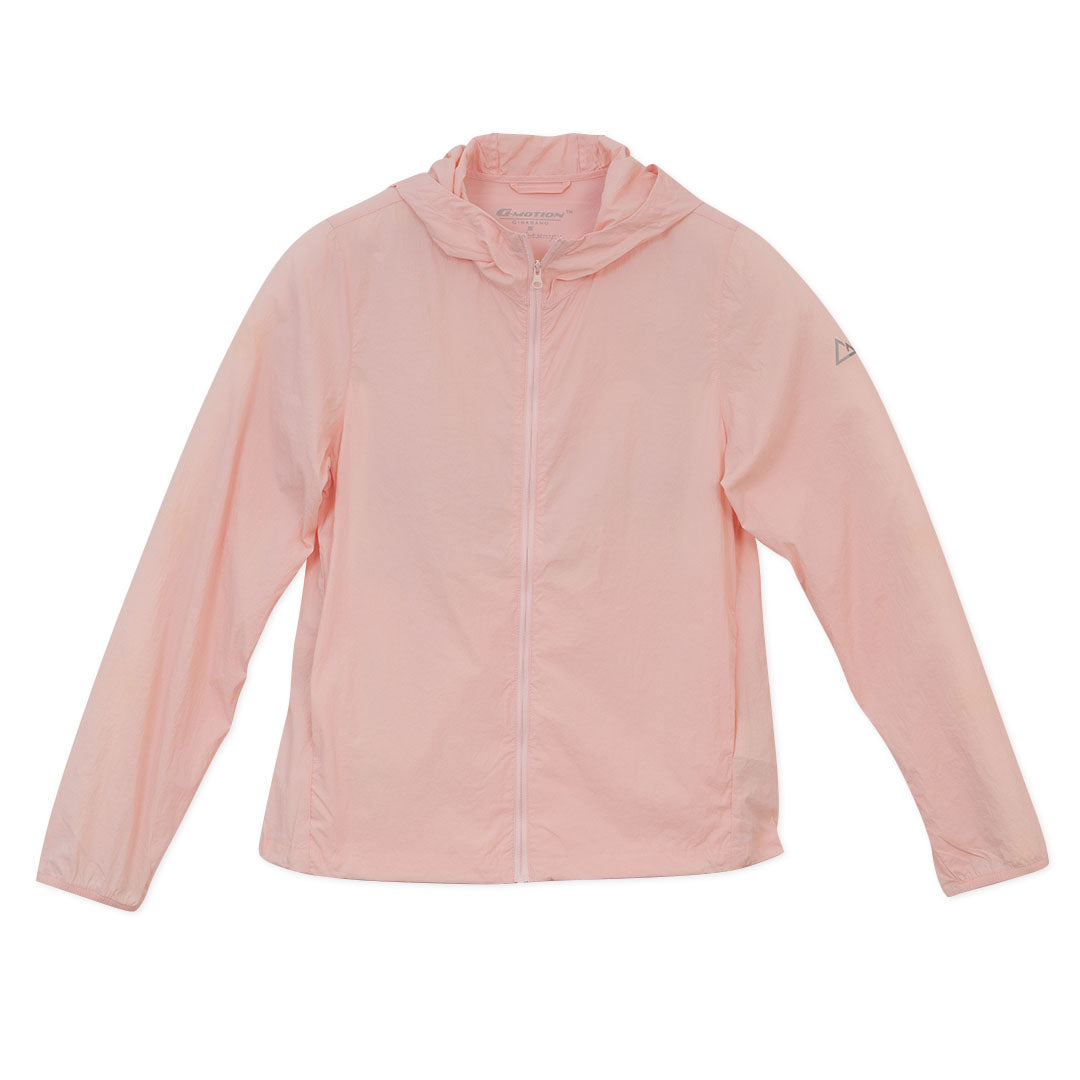 GIORDANO Women's Nylon Full Zip Comfort Fit Windbreaker (05376006)