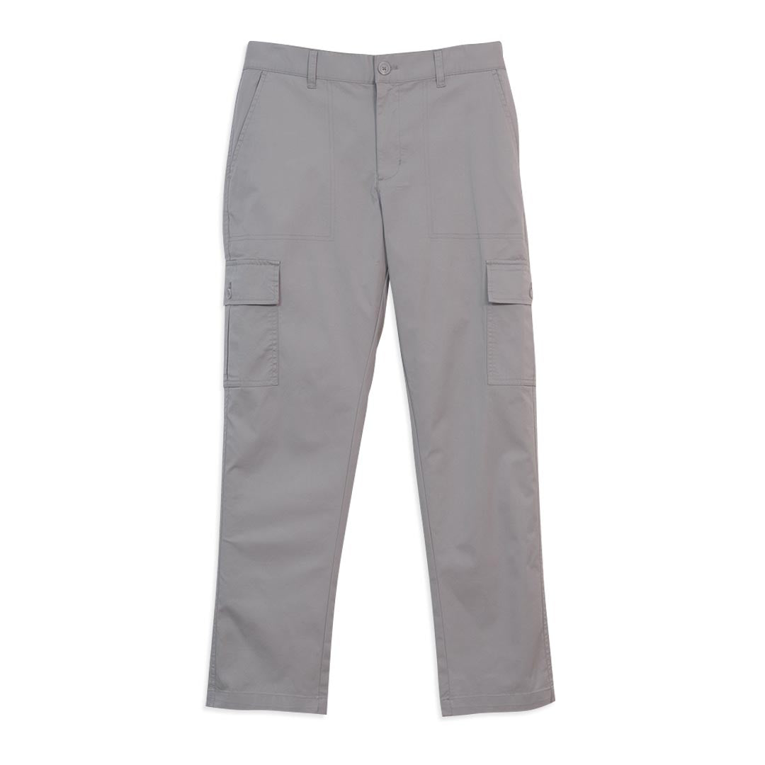 GIORDANO Men's Cotton Spandex Twill Mid Rise Relax Tapered Elastic Waist Cargo Pants (01116011)