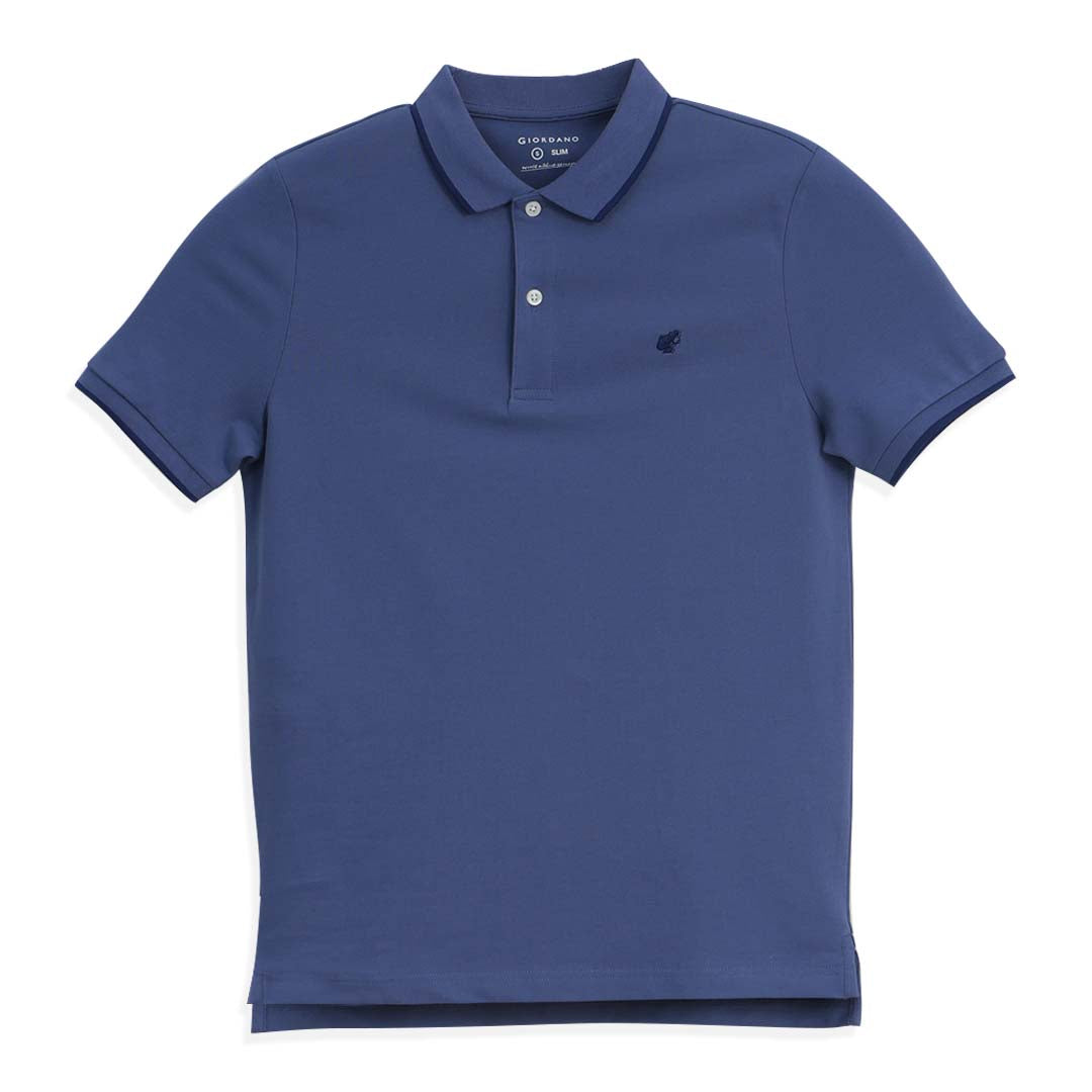 GIORDANO Men's Frog Slim Fit Polo (01016267)