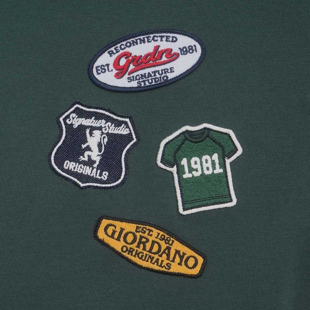 GIORDANO Men's Cotton Jersey Relax Fit Printed Tee (01096268)