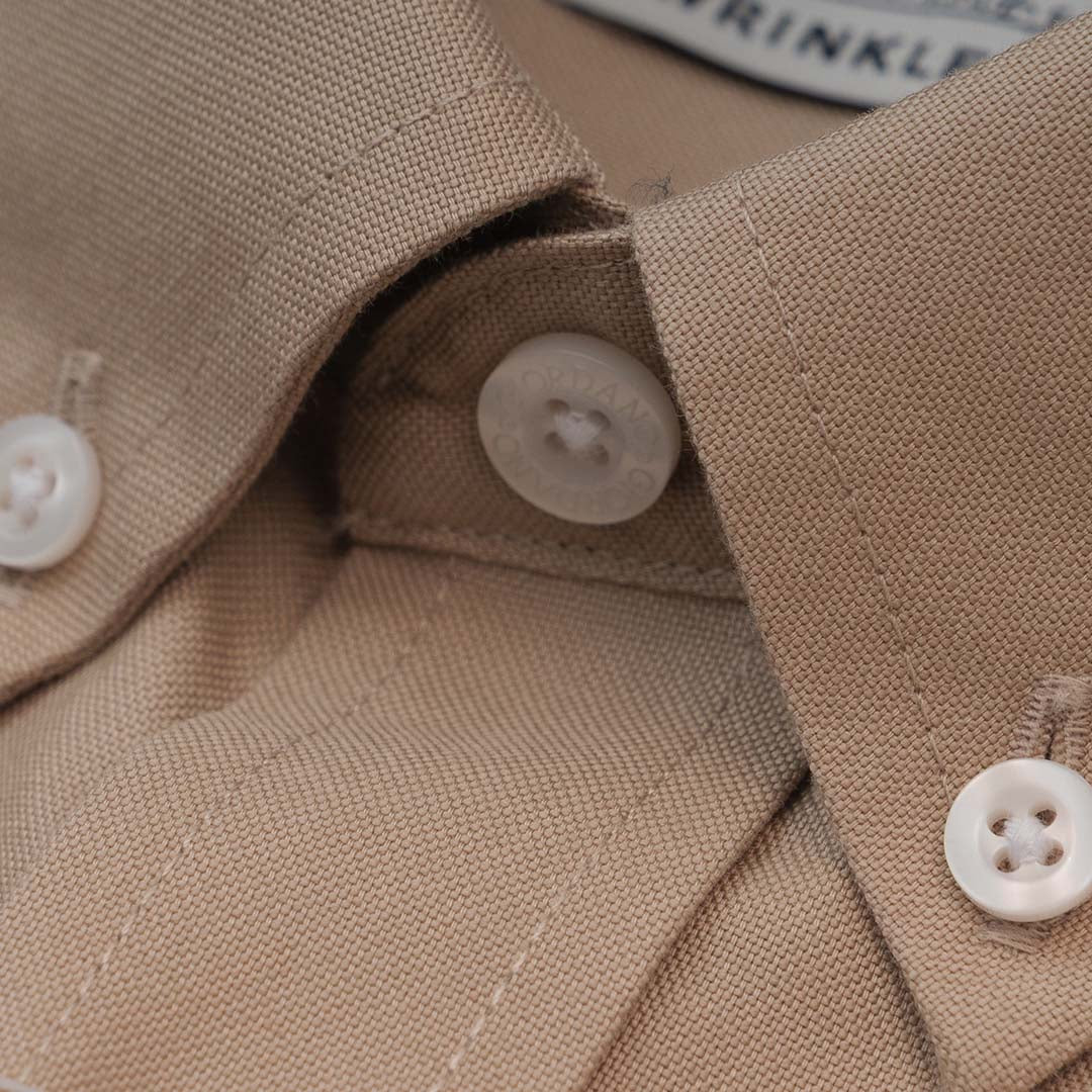 GIORDANO Men's Cotton Wrinkle Free Short Sleeves Oxford Shirt (01045208)