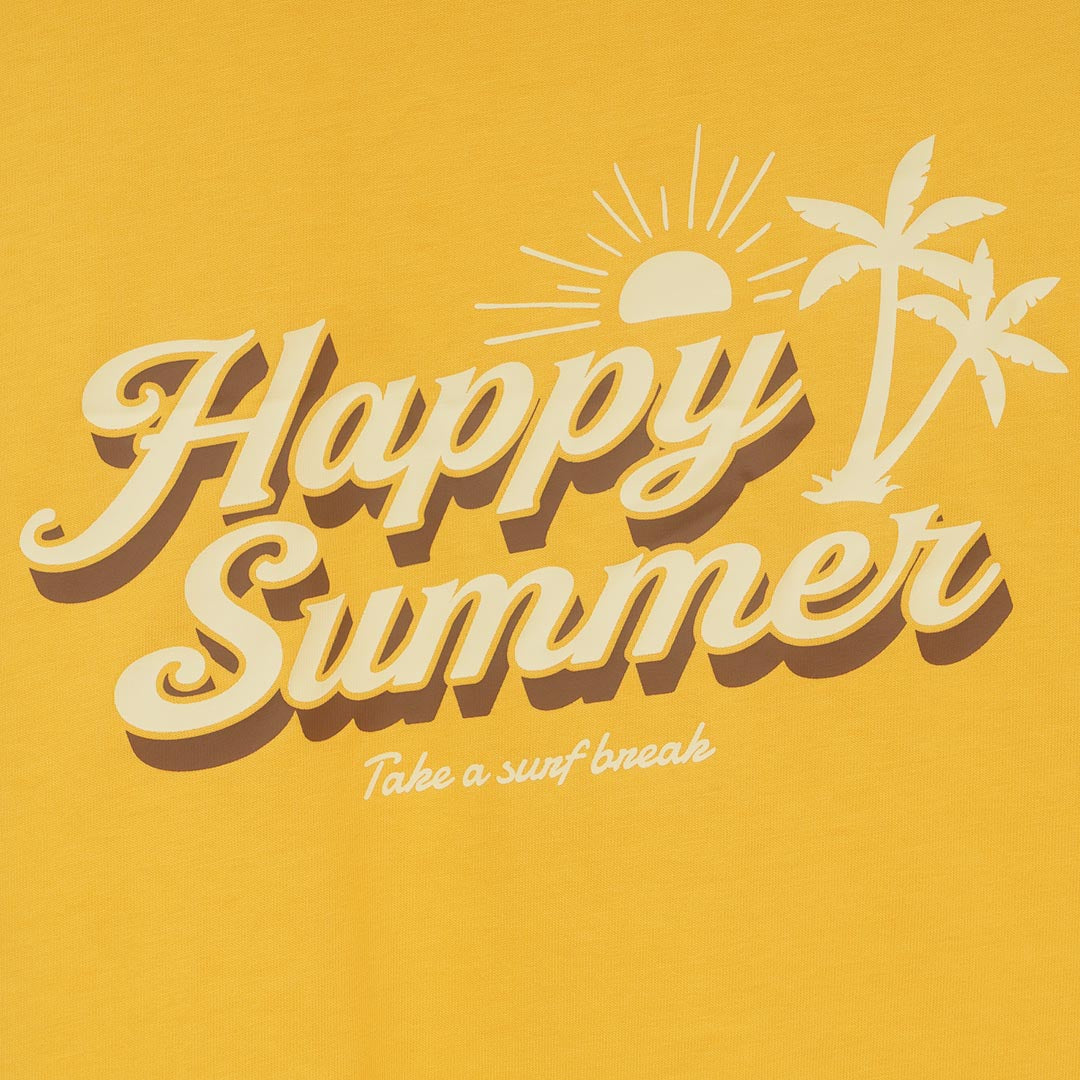 GIORDANO Men's Happy Summer Cotton Jersey Relax Fit Printed Tee (01096346)