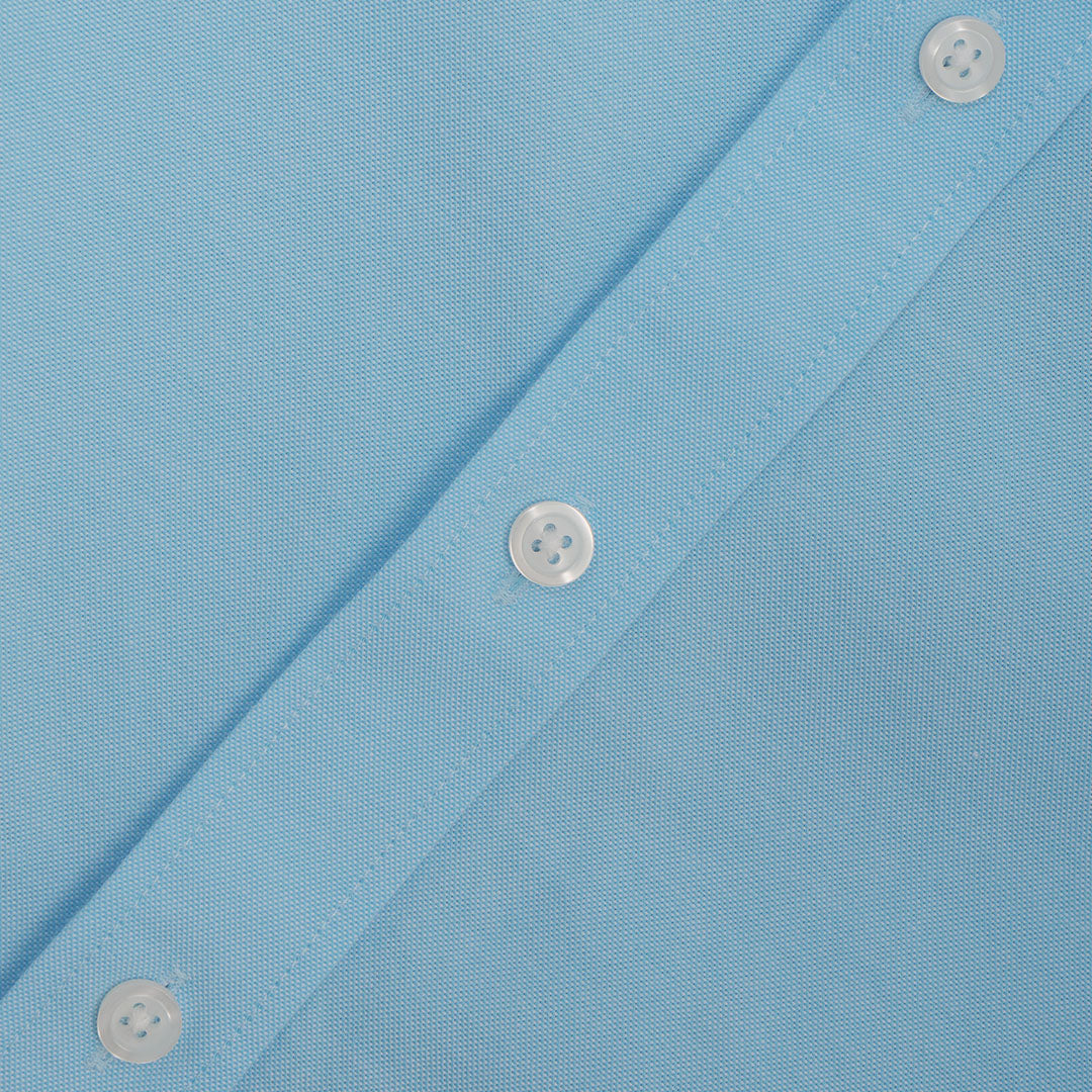 GIORDANO Men's Cotton Oxford Full Opening Short Sleeves Slim Fit Button Shirt (01046248)