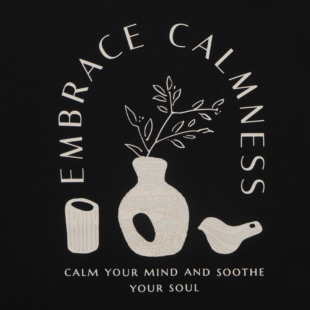 GIORDANO Women's Sorona Boyfriend Fit Printed Tee (05395208) - 05 - Signature Black