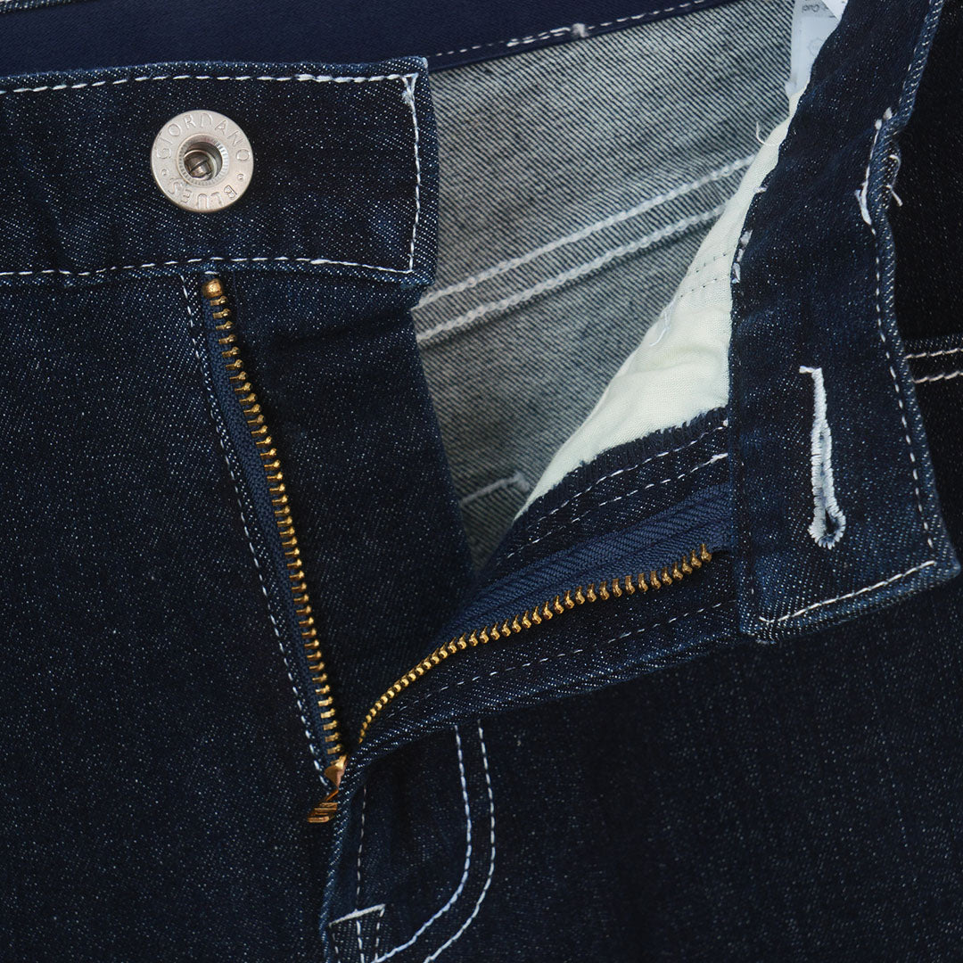 GIORDANO Men's Cotton Spandex Denim Low Rise Skinny Tapered Fit Jeans (01112028)