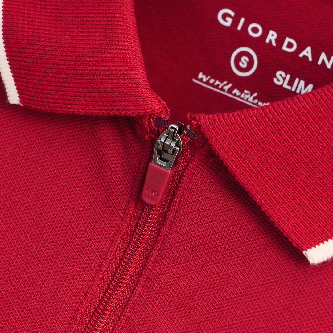 GIORDANO Men's Frog Slim Fit Polo (01015700)