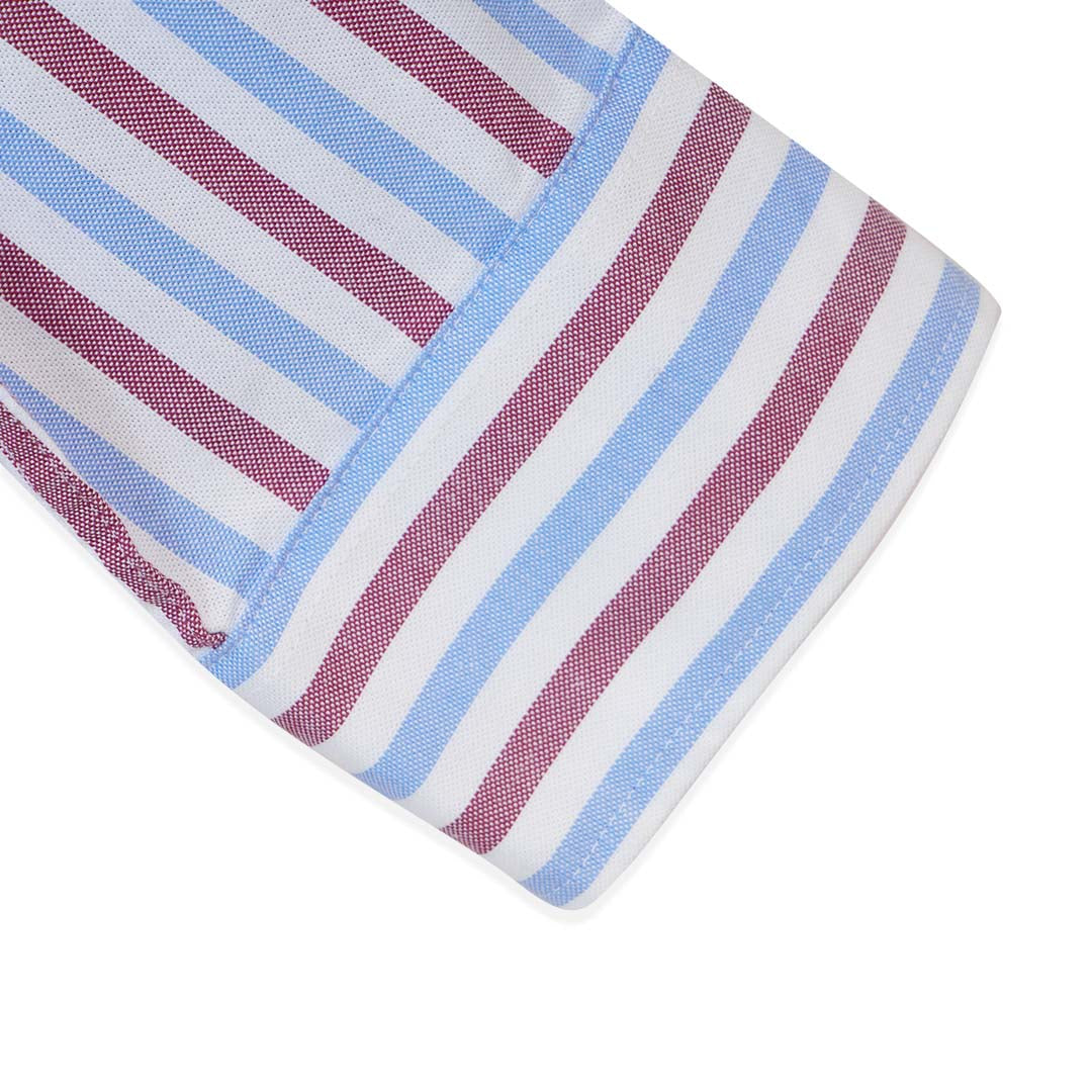 GIORDANO Men's Small Lion Long Sleeves Slim Fit Oxford Shirt (01045093)