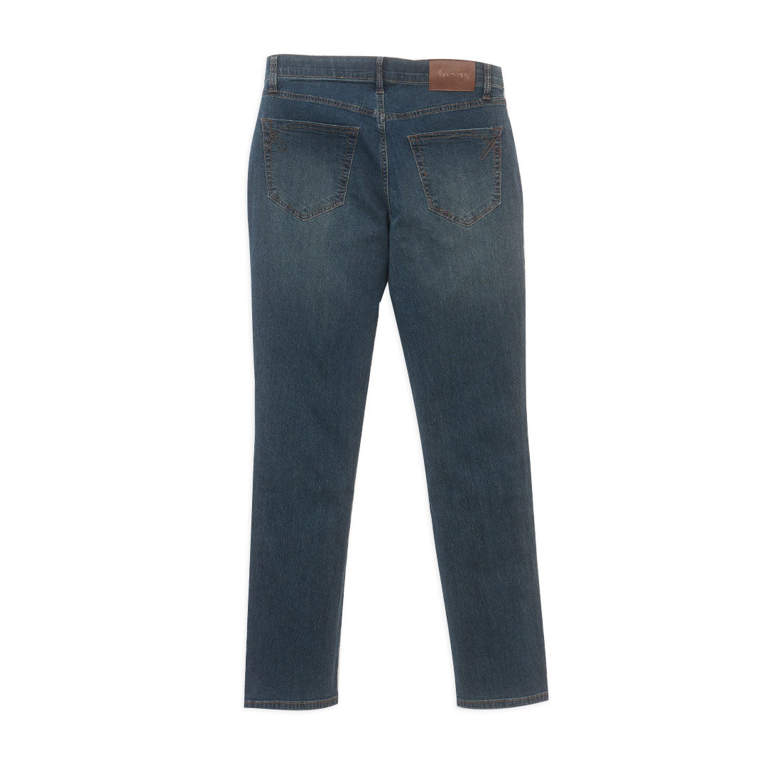 GIORDANO Men's Cotton Nylon Spandex Denim Mid Rise Regular Tapered Fit Jeans (01116023)