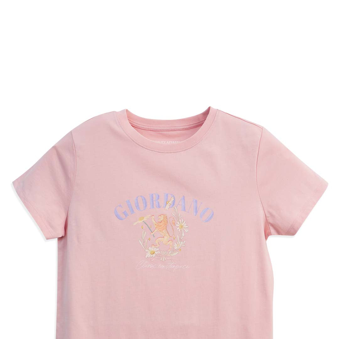 GIORDANO Women's Comfort Fit Printed Tee (05396207)