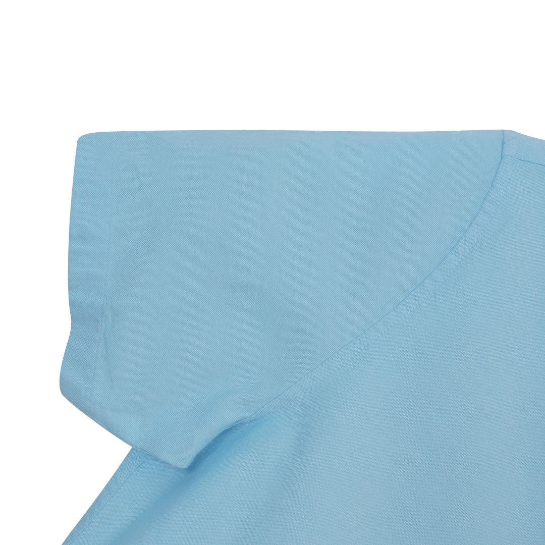 GIORDANO Men's Cotton Oxford Full Opening Short Sleeves Slim Fit Button Shirt (01046248)